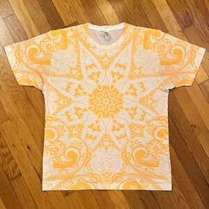American Apparel Sublimation Collection Orange/Yellow/White Glo-in-the-Dark Tee